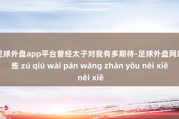 现金足球外盘app平台曾经太子对我有多期待-足球外盘网站有哪些 zú qiú wài pán wǎng zhàn yǒu něi xiē