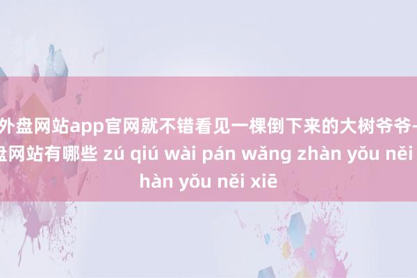 足球外盘网站app官网就不错看见一棵倒下来的大树爷爷-足球外盘网站有哪些 zú qiú wài pán wǎng zhàn yǒu něi xiē