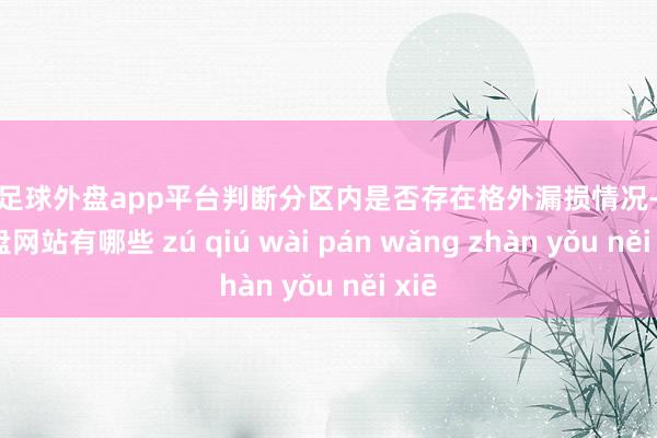 现金足球外盘app平台判断分区内是否存在格外漏损情况-足球外盘网站有哪些 zú qiú wài pán wǎng zhàn yǒu něi xiē